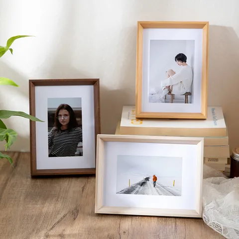 Wooden Picture Frame Desktop Photo Display Holder Tabletop Picture Frame For Living Room Bedroom Home Decor