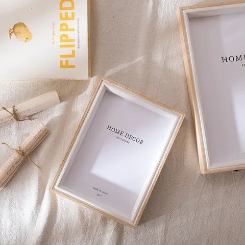 Minimalist Wooden Photo Frame Picture Frame For Tabletop Display And Wall Mounting Home Decor Picture Holder