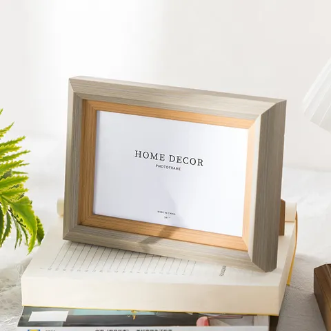 Modern Minimalist Resin Photo Frame Desktop Picture Frame Art Display Stand For Home Living Room Bedroom Office Decor