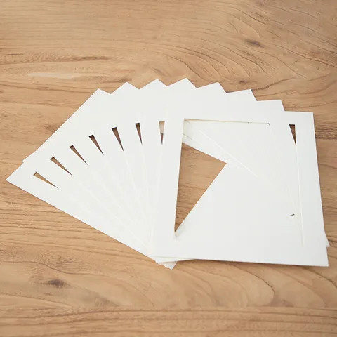 White Picture Frame Mat Cardstock Bevel Cut Photo Matting Board Insert For Picture Frames Photo Wall