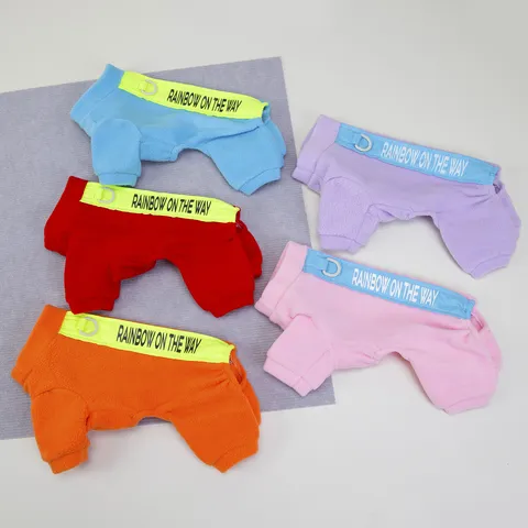 Pet Fleece Jumper Warm Winter Dog Clothes Four-Legged Jumpsuit Apparel
