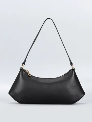 Women Fashion PU Leather Shoulder Bag Casual Minimalist Underarm Hobo Bag Solid Color Daily Commute Handbag