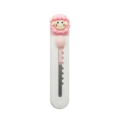 Draagbaar Mini Breekmes Leuke Cartoon Pocket Letteropener Dozensnijder Studenten Kantoorartikelen Ambachtelijk Papier Snijmes