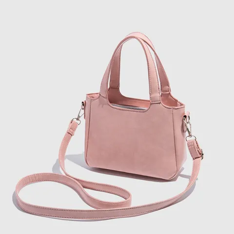 Women Large Capacity Bucket Bag PU Leather Commuter Handbag Simple Solid Color Casual Shoulder Crossbody Bag