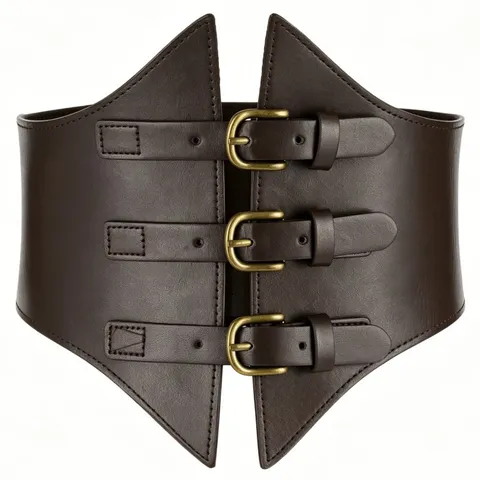 Women's Vintage Y2K Wide Corset Belt Elastic Cincher Waist Band Retro Metal Buckle Dress Accessories