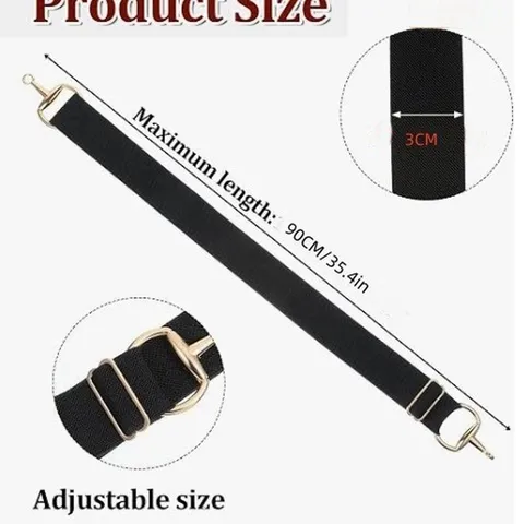 Unisex Versatile Elastic Waist Belt Polyester Waist Cinch with Metal Buckle Fashion Clothing Accessories