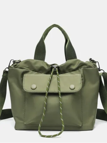 Large Capacity Commuter Tote Bag Women Lightweight Oxford Cloth Casual Handbag Simple Daily Shoulder Bag