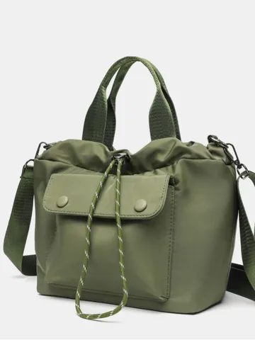 Large Capacity Commuter Tote Bag Women Lightweight Oxford Cloth Casual Handbag Simple Daily Shoulder Bag