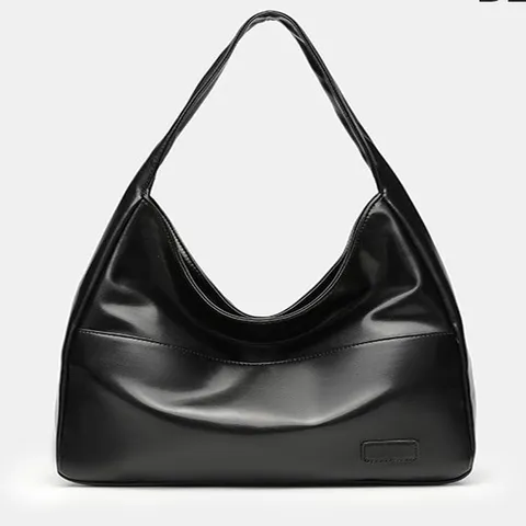 Women Large Capacity PU Leather Tote Bag Vintage Casual Shoulder Bag Retro Handbag Large Commuter Bag For Daily Travel