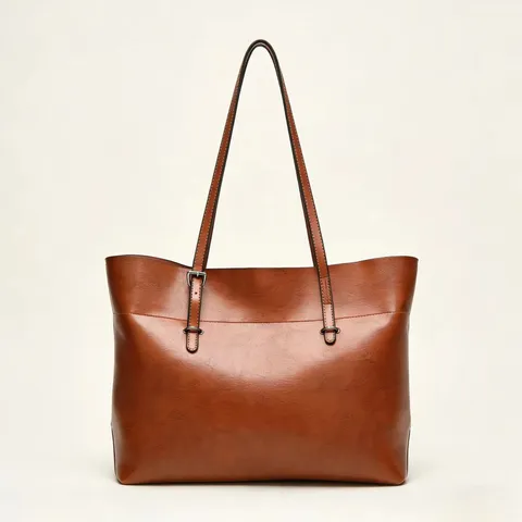 Women Retro Tote Bag Large Capacity PU Leather Casual Shoulder Crossbody Bag Fashion Handbag For Daily Commute