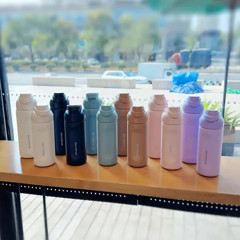 Botella de Agua Termo de Acero Inoxidable de Gran Capacidad Taza Deportiva de Viaje Aislada al Vacío