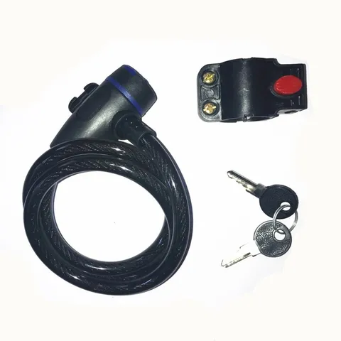 Antivol de Vélo à Câble Robuste en Fil d'Acier Antivol avec Support de Montage pour Vélos de Route de Montagne