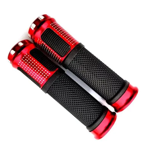Mountain Bike Handlebar Grips Aluminum Alloy Rubber Cycling Bicycle Handle Grips Anti-Slip Mountain Bike Accessories