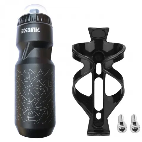 Borraccia Sportiva per Ciclismo e Set Portaborraccia da Bicicletta Borraccia per Mountain Bike in Plastica con Coperchio Antipolvere