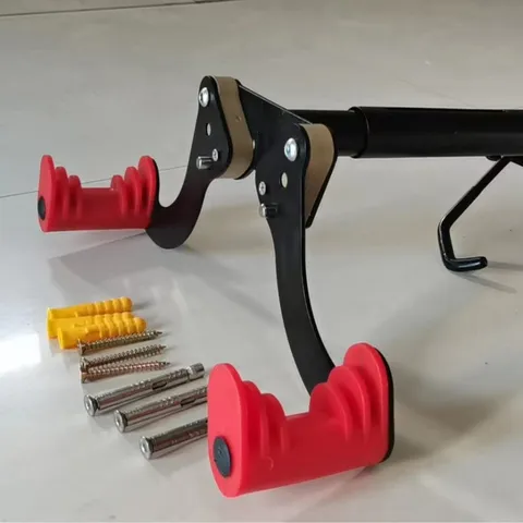 Supporto Murale per Mountain Bike Retrattile per Servizio Pesante Stand per Parcheggio per Bici Doppio Gancio Riparazione Appendiabiti per Garage Casa