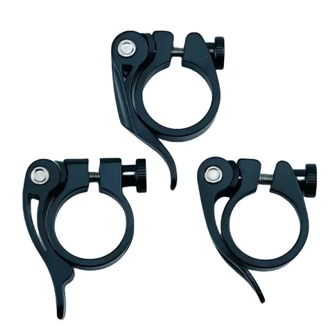 Aluminum Alloy Bike Seatpost Clamp Quick Release Bicycle Seat Tube Clip For Mountain Road Cycling Sports Accessories