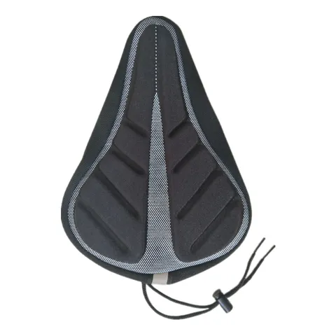 Housse de Selle en Silicone pour Vélo Coussin de Siège de VTT Confortable Respirant Ergonomique Noir