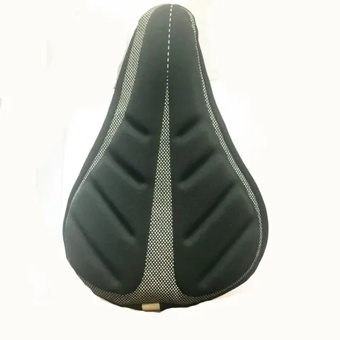 Housse de Selle en Silicone pour Vélo Coussin de Siège de VTT Confortable Respirant Ergonomique Noir