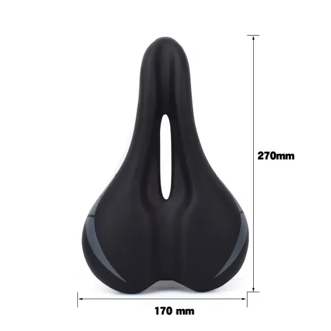 Ergonomic Bicycle Saddle Comfortable Wide Hollow Mountain Bike Seat Soft Steel Rail Cycling Cushion For Outdoor