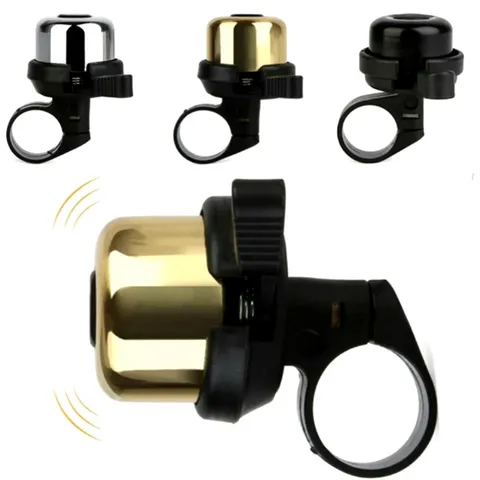 Bicycle Bell Retro Copper Crisp Sound Mountain Bike Bell Handlebar Loud Alarm Cycling Bell Gold Silver Black