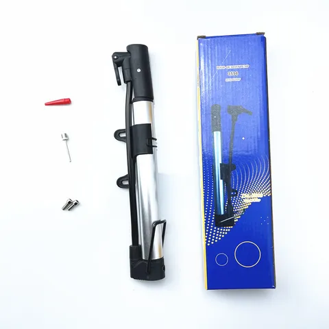 Portable Mini High Pressure Bicycle Pump Aluminum Alloy Hand Air Inflator With Air Needle And Valve Adapter For Cycling Sports