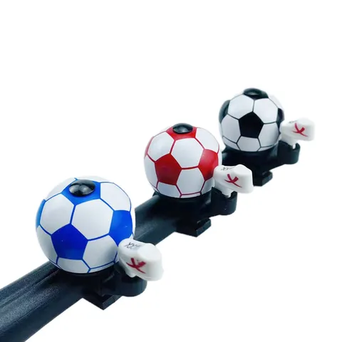 Kids Bicycle Bell Aluminum Alloy Soccer Football Design Crisp Sound Handlebar Ring for Mountain Bike Children Bicycle