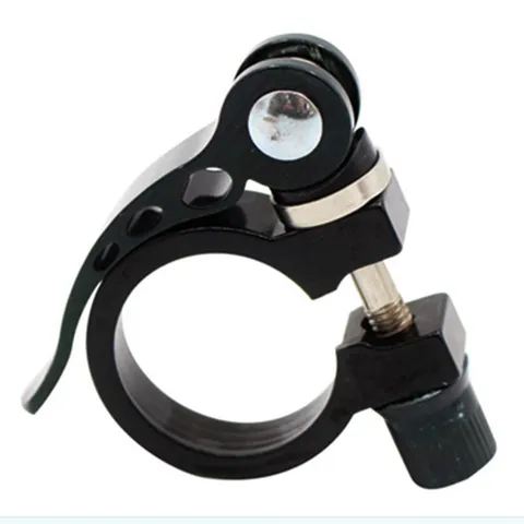 Aluminum Alloy Bicycle Seatpost Clamp Quick Release Mountain Bike Saddle Post Clamp Cycling Seat Tube Fixed Clip