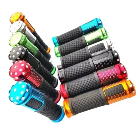 Mountain Bike Handlebar Grips Aluminum Alloy Rubber Cycling Bicycle Handle Grips Anti-Slip Mountain Bike Accessories
