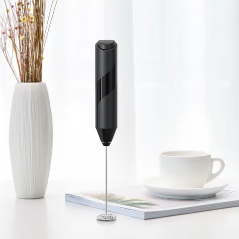 Handheld Electric Milk Frother Stainless Steel Whisk Coffee Stirrer Rechargeable Battery Operated Foam Maker Kitchen Tool