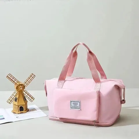 Large Capacity Travel Duffel Bag Waterproof Oxford Cloth Folding Handbag Lightweight Luggage Bag Gym Bag For Women Men