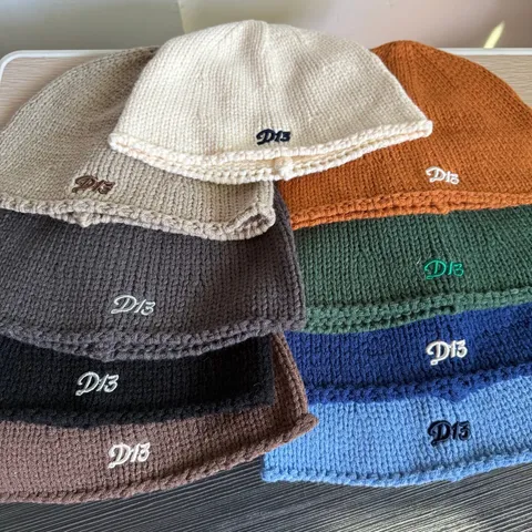 Koreanische Mode Bestickt Buchstaben Strickmütze Für Damen Herbst Winter Warm Ohrenschutz Pullover Cold Hat Herren Universal