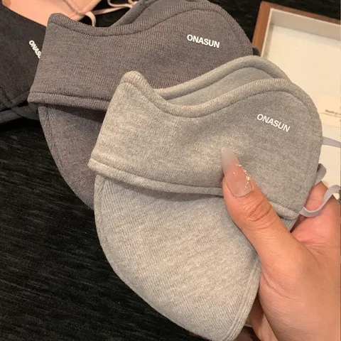 Unisex 3D Eye Corner Protection Winter Warm Mask Breathable Windproof Stitched Cotton Face Cover For Outdoor Cycling Daily
