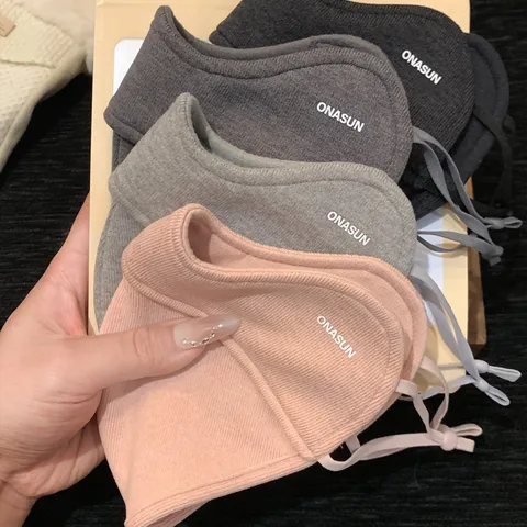 Unisex 3D Eye Corner Protection Winter Warm Mask Breathable Windproof Stitched Cotton Face Cover For Outdoor Cycling Daily