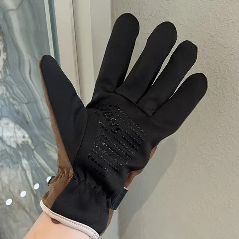 Gants de Cyclisme en Suède d'Hiver pour Hommes Femmes Polaire Épaissie Chaud Écran Tactile Escalade en Plein Air Anti-froid Antidérapant Gants à Doigts Complets