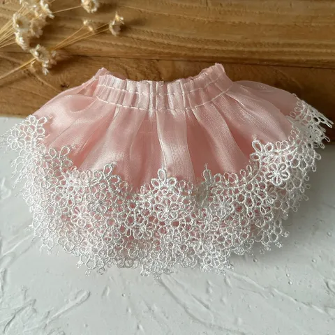Bordure en Dentelle Plissée Ruban de Mousseline pour Vêtements de Poupée Décoration de Robe Lolita Accessoires d'Extension de Manche