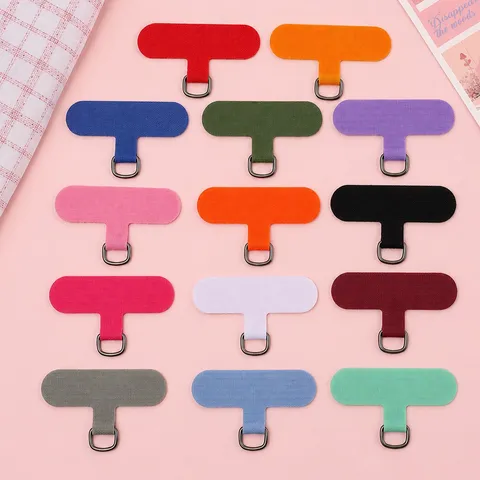 Buntes Handy Umhängeband Patch Universeller Handy Lanyard Befestigungskarte Ladeanschluss Fixierungskarte Langlebig TPU Zubehör