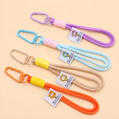 Nylon Gewebt Schlüsselband Schlüsselanhänger Metall Karabiner Bunt Handyband Mehrfarbig Tasche Anhänger Schlüsselring Zubehör Für Den Täglichen Gebrauch