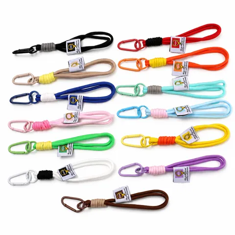 Nylon Gewebt Schlüsselband Schlüsselanhänger Metall Karabiner Bunt Handyband Mehrfarbig Tasche Anhänger Schlüsselring Zubehör Für Den Täglichen Gebrauch