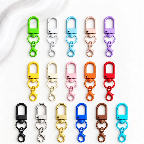 Rotierende Backfarbe Hardware Zubehör U-Förmige Tür Schnalle Mit Karabinerhaken DIY Puppe Tasche Hängende Schnalle