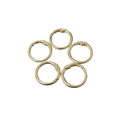 Zinklegierung Feder O Ringe Runde Feder Schnappverschluss Karabiner Auto Schlüsselanhänger DIY Tasche Hardware Schmuck Herstellung Schnalle
