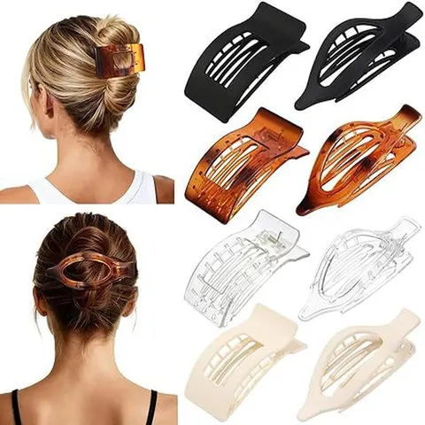 Set di Fermagli per Capelli a Becco d'Anatra in Resina Geometrica Accessori per Capelli Opachi Minimalisti per Donna Styling Quotidiano