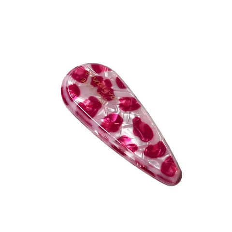 Stile Coreano Rosa Stampa Leopardo Acetato Imitazione Molla per Capelli Accessori per Capelli per Donne Dolce Styling Quotidiano