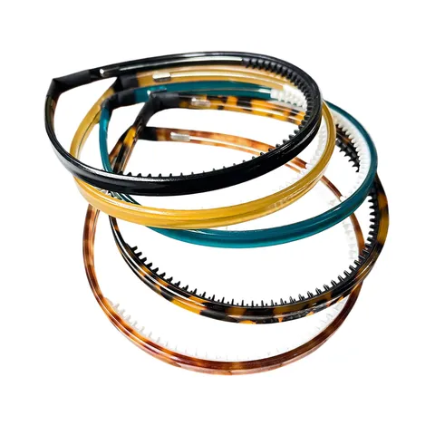 Cerchietto Sottile in Acetate Moda Coreana Con Denti Antiscivolo Elegante Fascia per Capelli Quotidiana Accessori per Capelli per Donne Ragazze