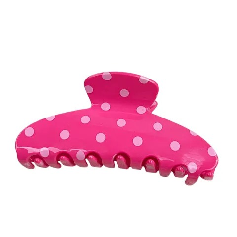 Fermaglio per Capelli Coreano Dolce a Pois in Acetato di Cellulosa Clip Squalo Moda Accessori per Capelli Coda di Cavallo Per Donne Styling