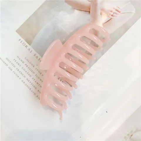 Molla per Capelli con Drago Osso Trasparente Colore Gelatina Grandi Denti di Squalo Accessori per Styling Capelli da Bagno Quotidiano per Donna