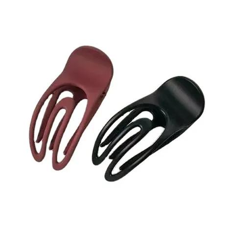 Molla per Capelli in Plastica Concava Cava Minimalista Clip Squalo Elegante Accessori per Styling Opachi per Donne