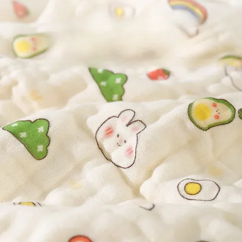 Soft Cotton Gauze Baby Bath Towel Newborn Blankets Cute Cartoon Animal Print Absorbent Toddler Swaddle Wrap Infant Shower Towel