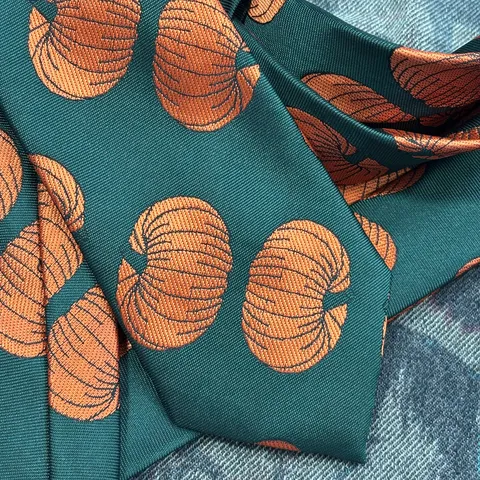 Halloween Pumpkin Printed Tie Retro Dark Green Unisex Hand Tied And Clip On Necktie Party Costume Accessories