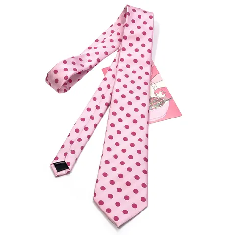 Women's Fashion Silk Polyester Polka Dot Necktie Handmade Retro Business Casual Neck Tie Suit Accessory Gift