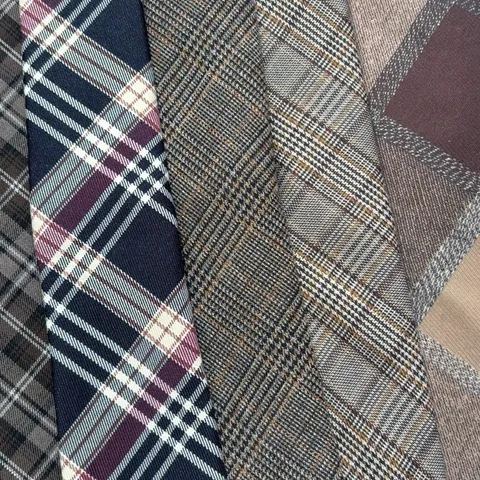 Men Women Retro Plaid Necktie American College Style Classic Jacquard Woven Business Casual Suit Neck Tie Accessories